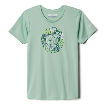 Columbia T-Shirt Meisjes, PFG Reel Adventure Short Sleeve Mintgroen, 54AVJHTUE